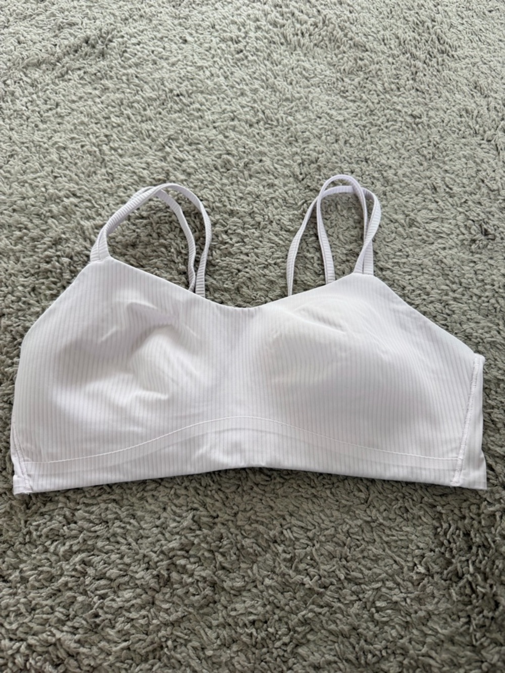 Lululemon Like a Cloud Ribbed Bra in light pink